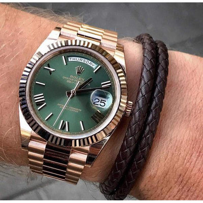 Montre de luxe : Olive Green